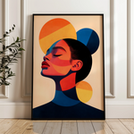 Portrait 100 Canvas Art 18" x 24" / 45 x 60 cm / Black