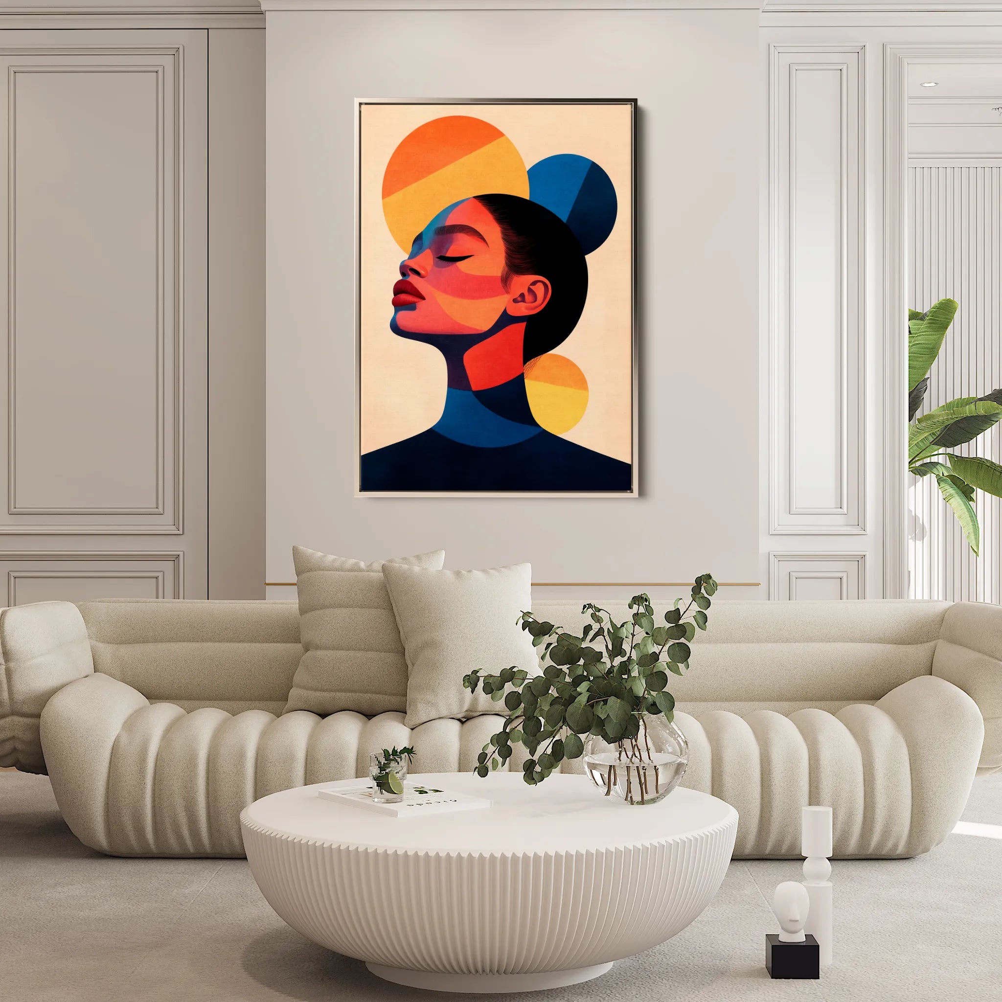 Portrait 100 Canvas Art 18" x 24" / 45 x 60 cm / Black