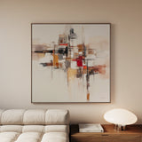 Abstract 1000 Canvas Art 16" x 16" / 40 x 40 cm / Black