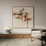 Abstract 1000 Canvas Art 16" x 16" / 40 x 40 cm / Black