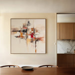 Abstract 1000 Canvas Art 16" x 16" / 40 x 40 cm / Black