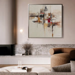 Abstract 1000 Canvas Art 16" x 16" / 40 x 40 cm / Black
