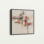 Abstract 1000 Canvas Art 16" x 16" / 40 x 40 cm / Black