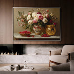 Floral 1000 Canvas Art 18" x 24" / 45 x 60 cm / Black