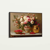 Floral 1000 Canvas Art 18" x 24" / 45 x 60 cm / Black