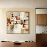 Abstract 1001 Canvas Art 16" x 16" / 40 x 40 cm / Black