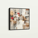 Abstract 1001 Canvas Art 16" x 16" / 40 x 40 cm / Black