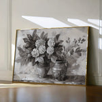 Floral 1001 Canvas Art 18" x 24" / 45 x 60 cm / Black