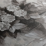 Floral 1001 Canvas Art 18" x 24" / 45 x 60 cm / Black