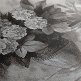 Floral 1001 Canvas Art 18" x 24" / 45 x 60 cm / Black
