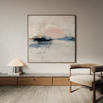 Abstract 1002 Canvas Art 16" x 16" / 40 x 40 cm / Black