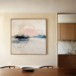 Abstract 1002 Canvas Art 16" x 16" / 40 x 40 cm / Black