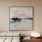 Abstract 1002 Canvas Art 16" x 16" / 40 x 40 cm / Black