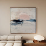 Abstract 1002 Canvas Art 16" x 16" / 40 x 40 cm / Black