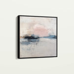 Abstract 1002 Canvas Art 16" x 16" / 40 x 40 cm / Black