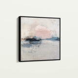 Abstract 1002 Canvas Art 16" x 16" / 40 x 40 cm / Black