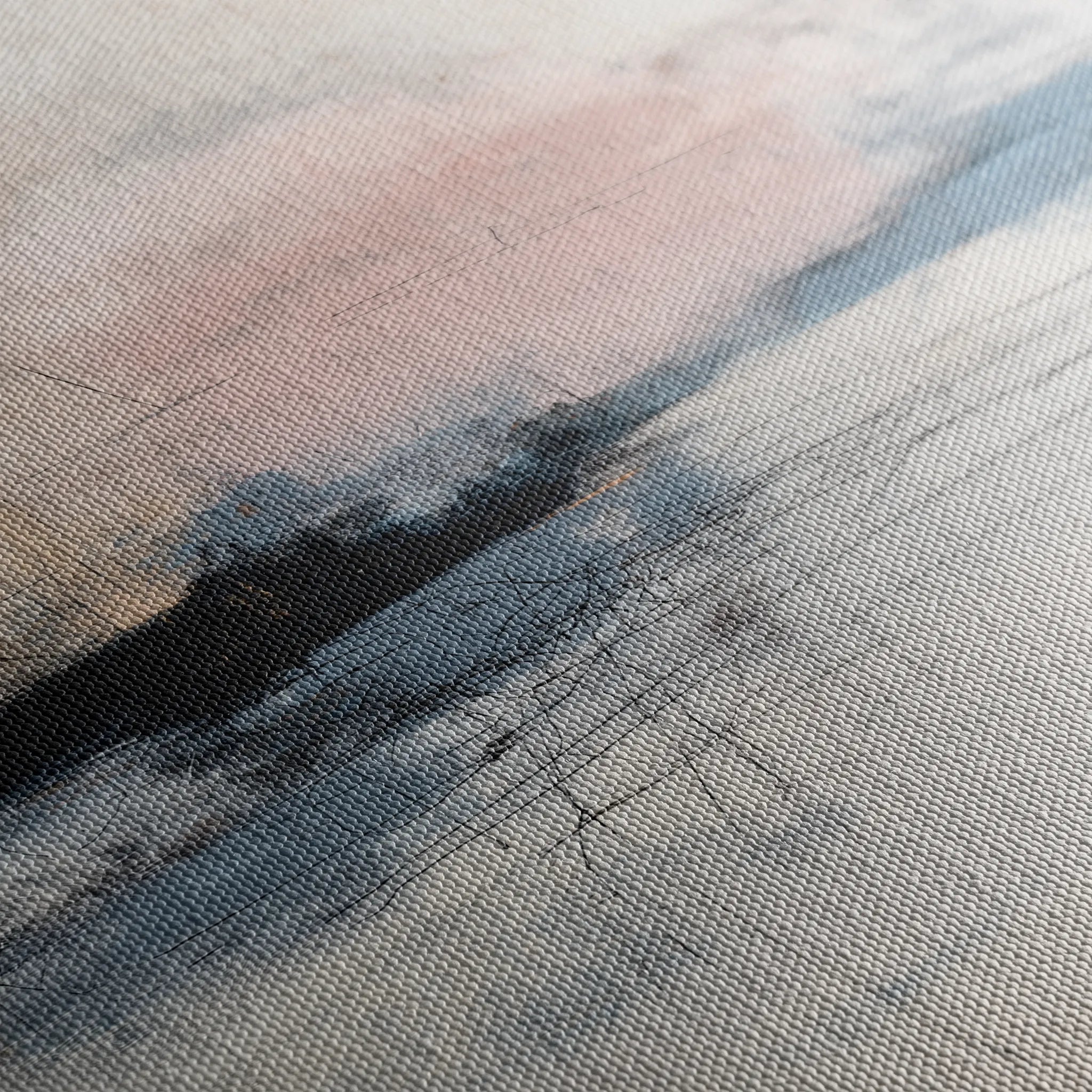Abstract 1002 Canvas Art 16" x 16" / 40 x 40 cm / Black