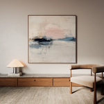 Abstract 1002 Canvas Art 60 x 60 cm / Black