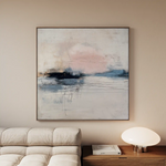 Abstract 1002 Canvas Art 60 x 60 cm / Black