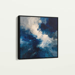 Abstract 1003 Canvas Art 16" x 16" / 40 x 40 cm / Black