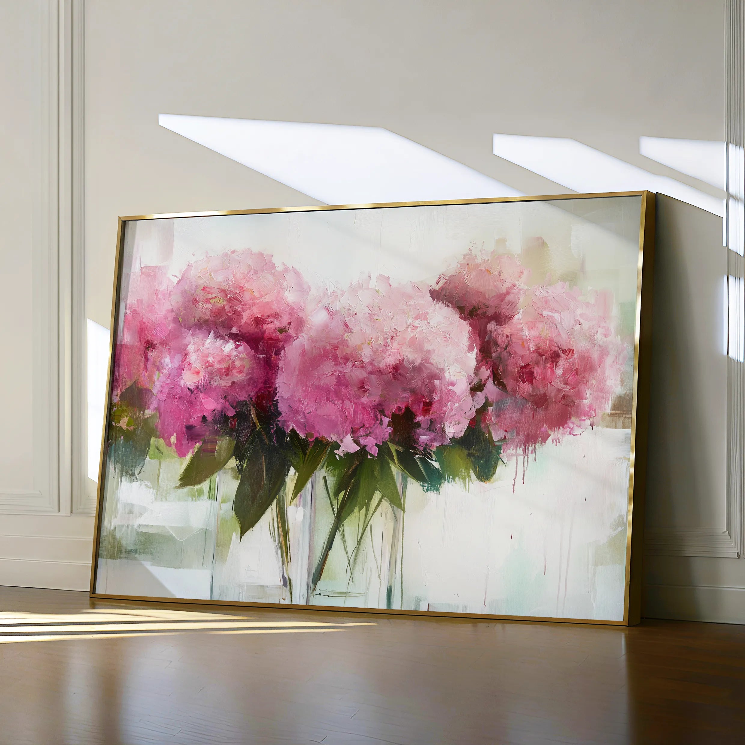 Floral 1003 Canvas Art 18" x 24" / 45 x 60 cm / Black