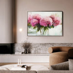 Floral 1003 Canvas Art 18" x 24" / 45 x 60 cm / Black