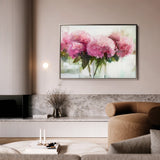 Floral 1003 Canvas Art 18" x 24" / 45 x 60 cm / Black