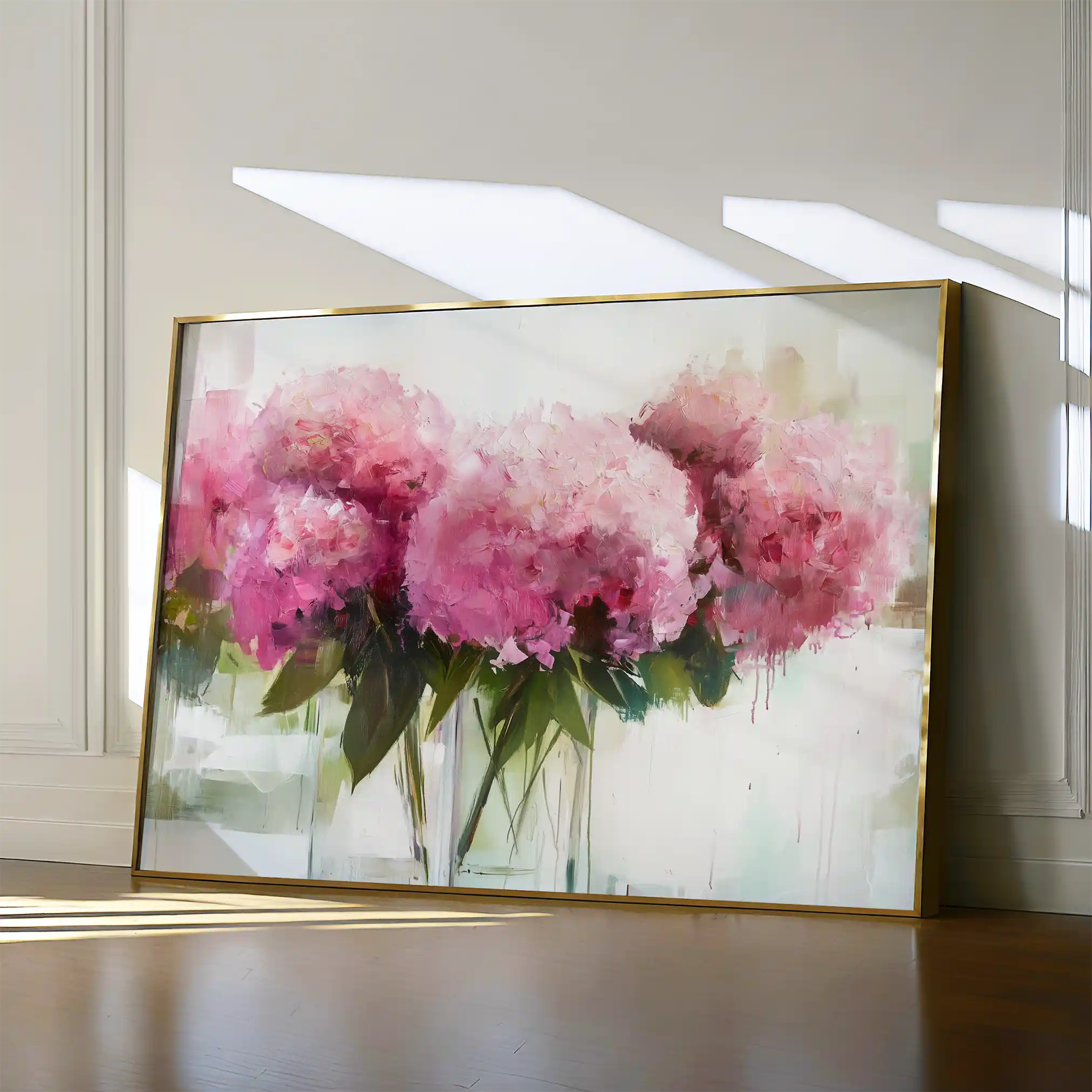 Floral 1003 Canvas Art 60 x 40 cm / Black