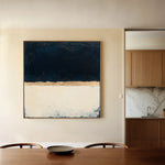 Abstract 1004 Canvas Art 16" x 16" / 40 x 40 cm / Black
