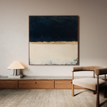 Abstract 1004 Canvas Art 60 x 60 cm / Black