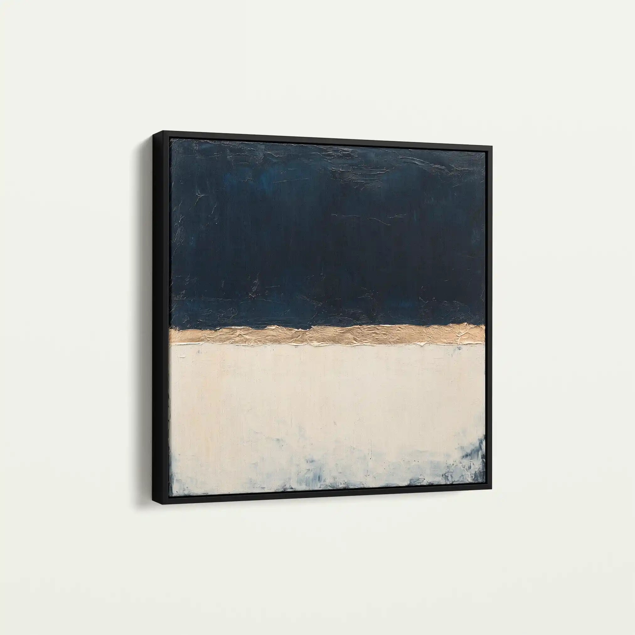Abstract 1004 Canvas Art 60 x 60 cm / Black