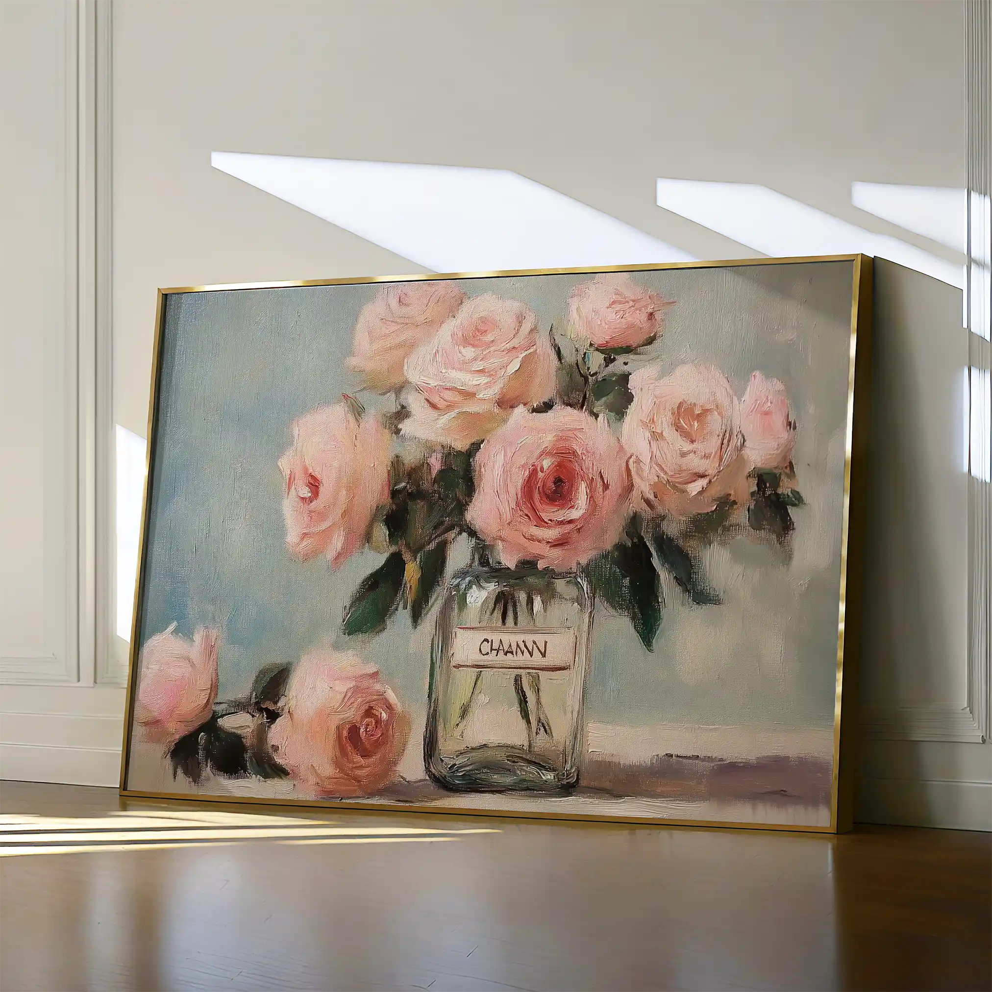 Floral 1004 Canvas Art 60 x 40 cm / Black