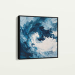 Abstract 1005 Canvas Art 16" x 16" / 40 x 40 cm / Black
