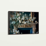 Floral 1005 Canvas Art 18" x 24" / 45 x 60 cm / Black