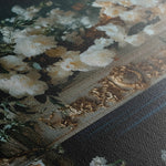 Floral 1005 Canvas Art 18" x 24" / 45 x 60 cm / Black