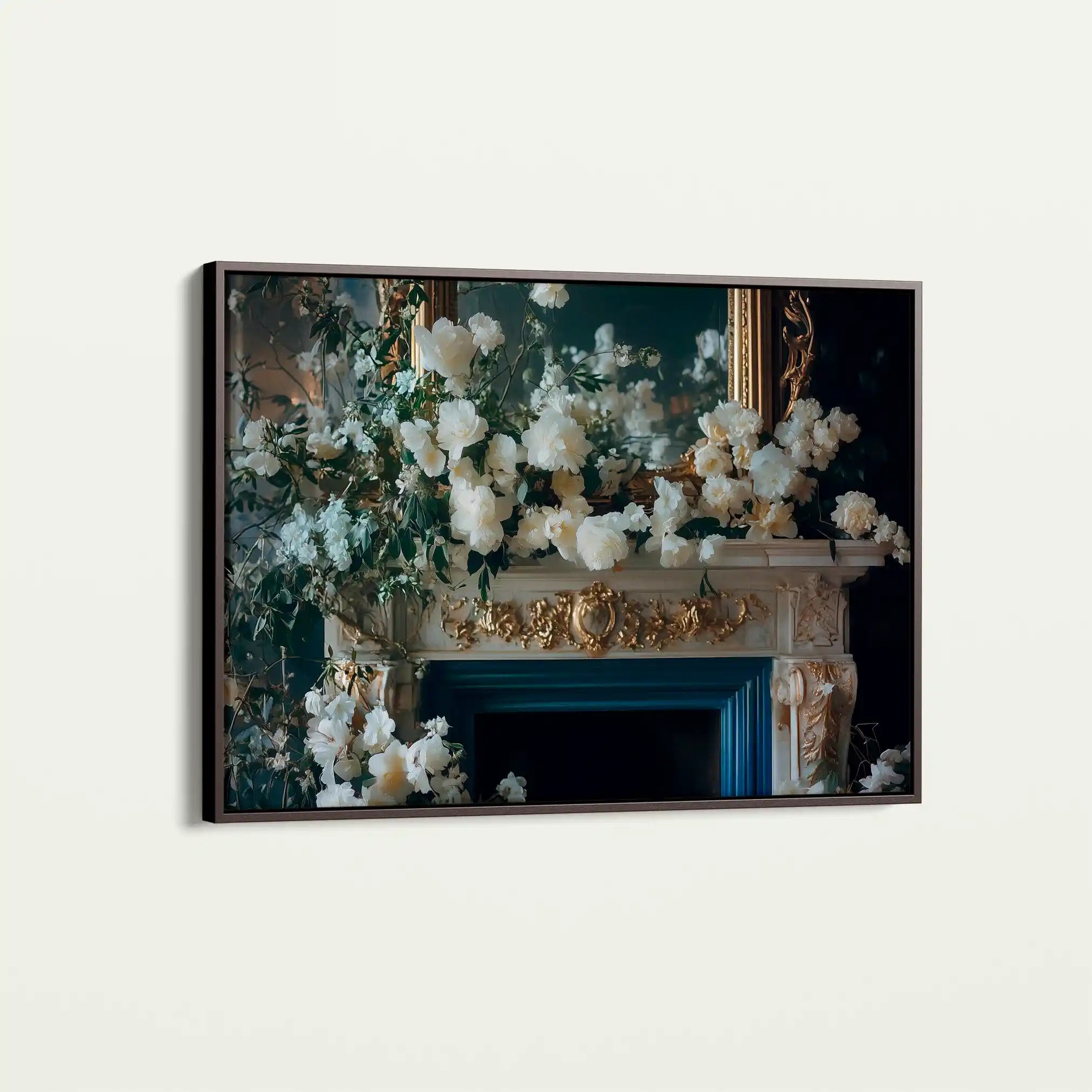 Floral 1005 Canvas Art 60 x 40 cm / Black