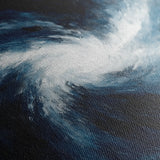 Abstract 1006 Canvas Art 16" x 16" / 40 x 40 cm / Black