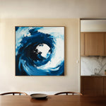 Abstract 1007 Canvas Art 16" x 16" / 40 x 40 cm / Black