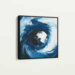 Abstract 1007 Canvas Art 16" x 16" / 40 x 40 cm / Black