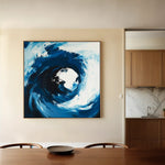Abstract 1007 Canvas Art 60 x 60 cm / Black