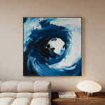 Abstract 1007 Canvas Art 60 x 60 cm / Black