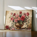Floral 1007 Canvas Art 18" x 24" / 45 x 60 cm / Black