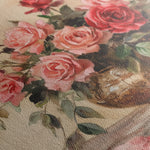 Floral 1007 Canvas Art 18" x 24" / 45 x 60 cm / Black