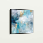 Abstract 1009 Canvas Art 16" x 16" / 40 x 40 cm / Black