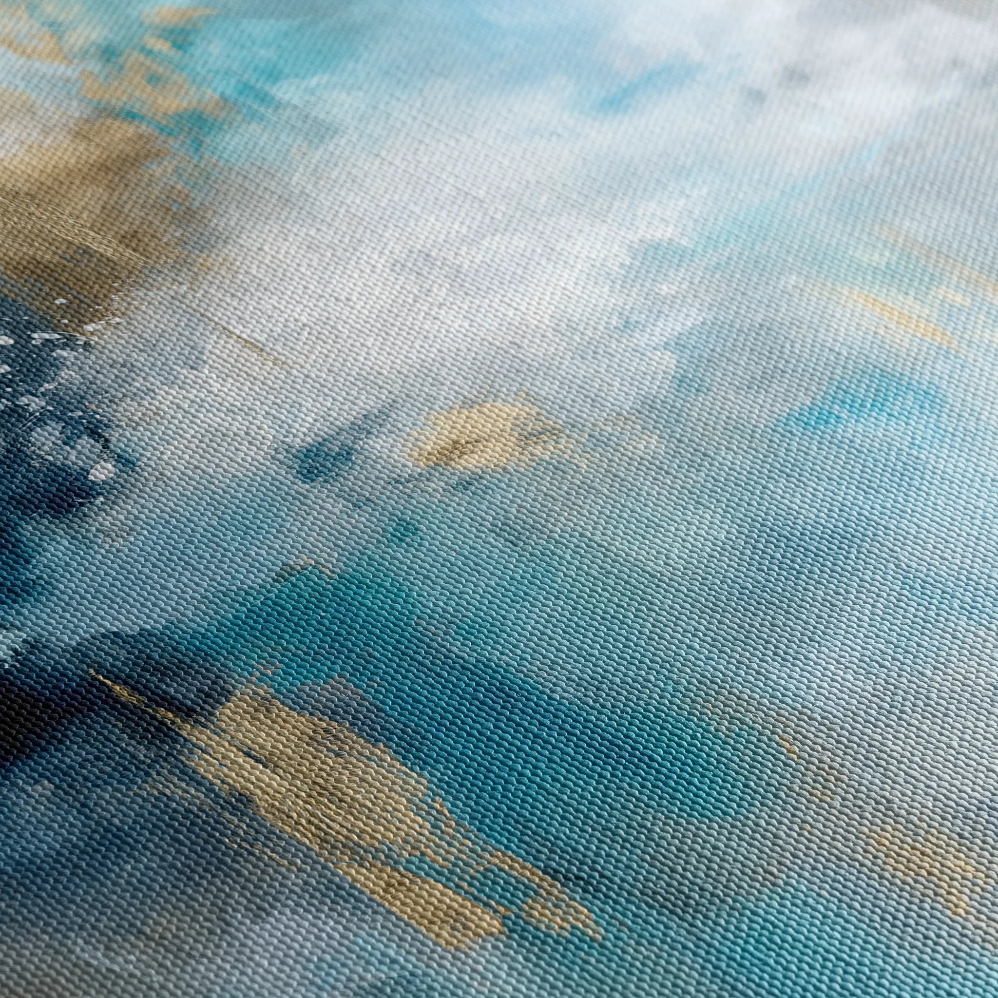 Abstract 1009 Canvas Art 16" x 16" / 40 x 40 cm / Black