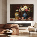 Floral 1009 Canvas Art 18" x 24" / 45 x 60 cm / Black