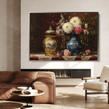 Floral 1009 Canvas Art 18" x 24" / 45 x 60 cm / Black
