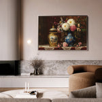 Floral 1009 Canvas Art 18" x 24" / 45 x 60 cm / Black