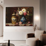Floral 1009 Canvas Art 60 x 40 cm / Black