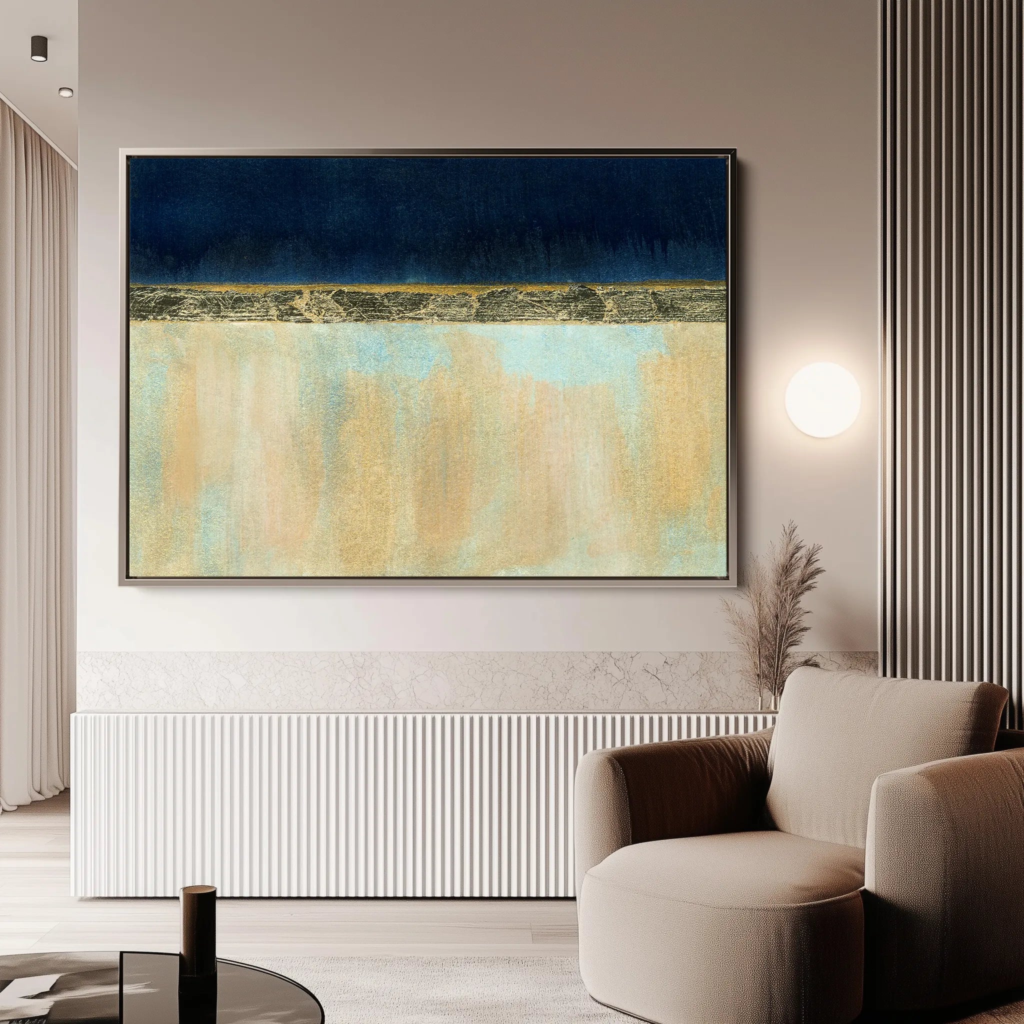 Abstract 101 Canvas Art 18" x 24" / 45 x 60 cm / Black